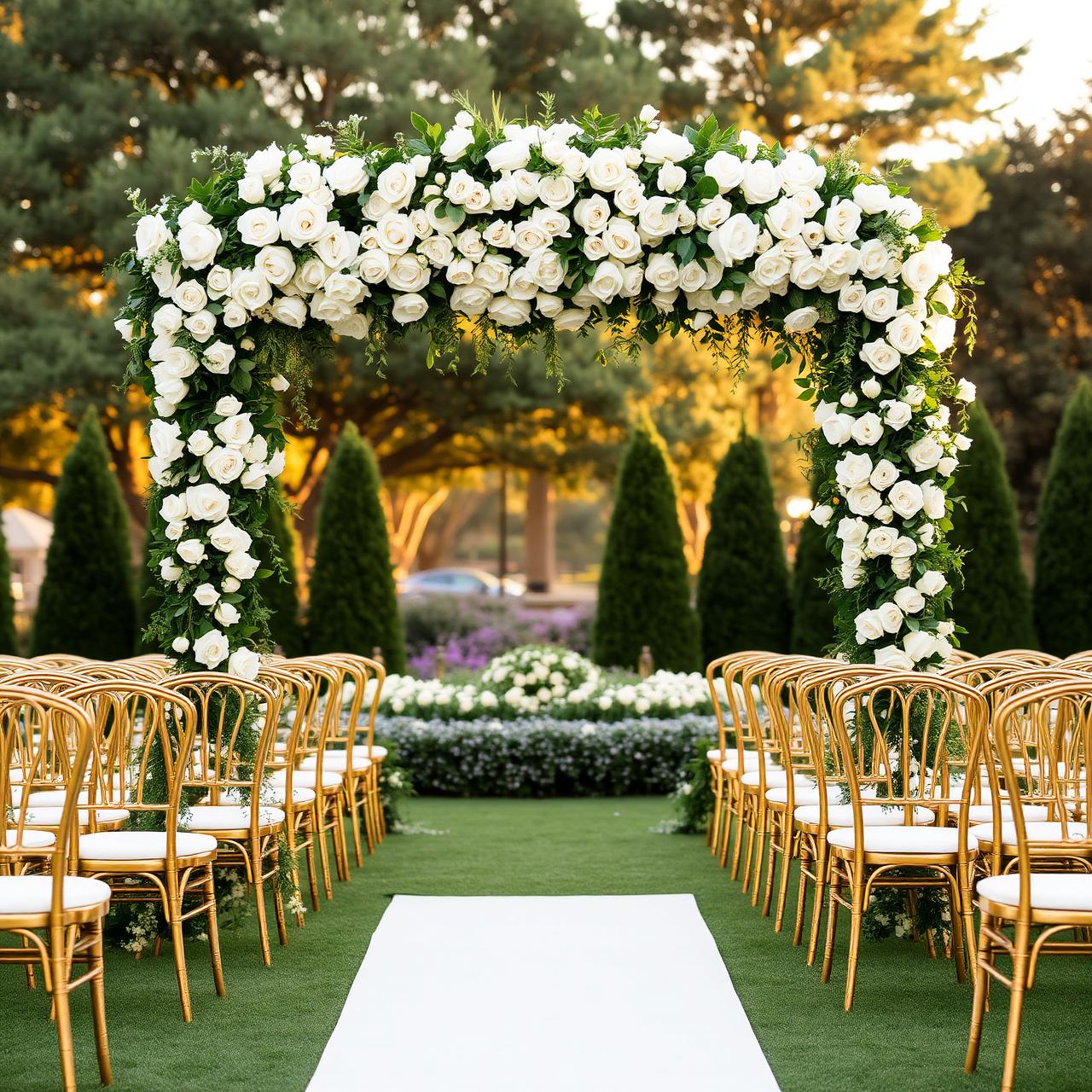 Outdoor wedding ceremony